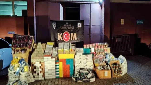 Ağrı'da kaçak ürünler ele geçirildi!