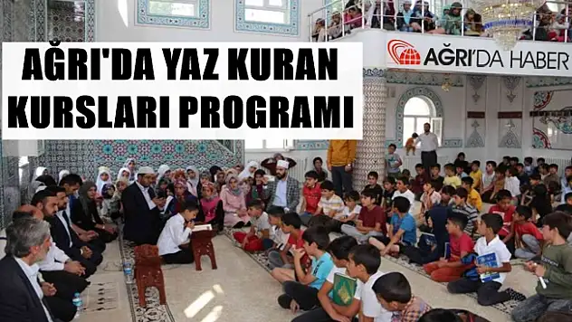 Ağrı'da 2022 yılı yaz Kur'an kursları sona erdi