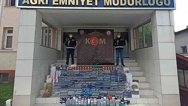 Ağrı'da gümrük kaçağı ürünlere operasyon!