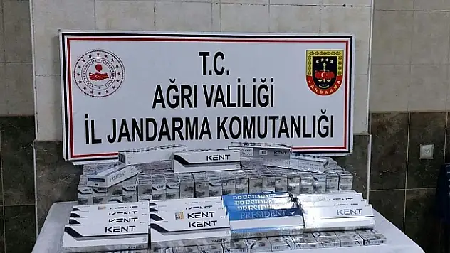 Ağrı'da kaçak sigara operasyonu