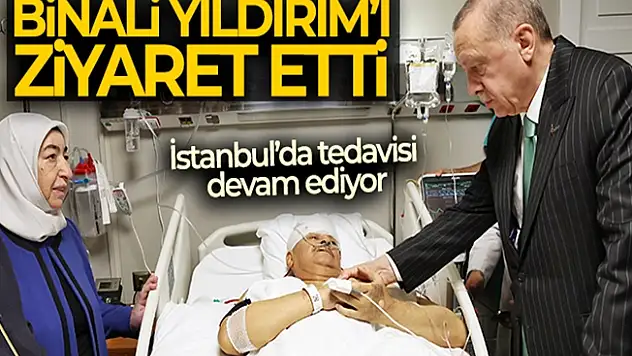 Cumhurbaşkanı Erdoğan, Binali Yıldırım'ı ve Şamil Ayrım'ı hastanede ziyaret etti