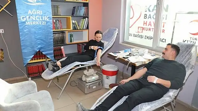 Ağrı GSİM'den kan bağış kampanyasına destek
