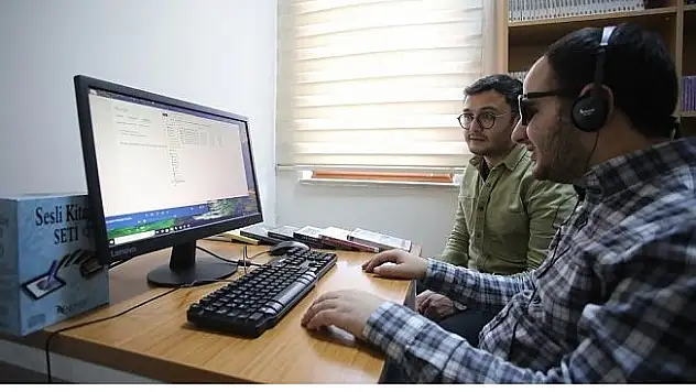 AİÇÜ'de görme yetersizliği olan öğrenciler için sesli kütüphane