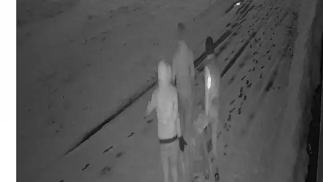 Ağrı'da kombi hırsızları güvenlik kamerasına yakalandı
