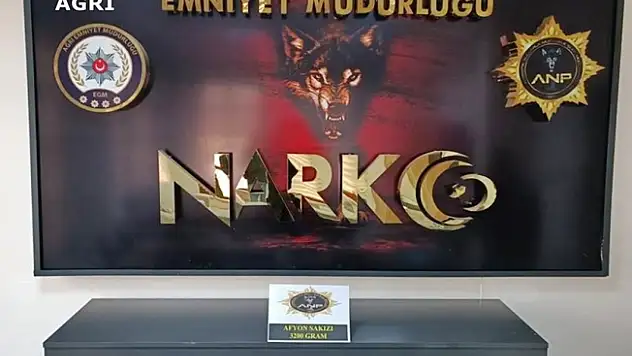 Ağrı'da afyon sakızı ele geçirildi