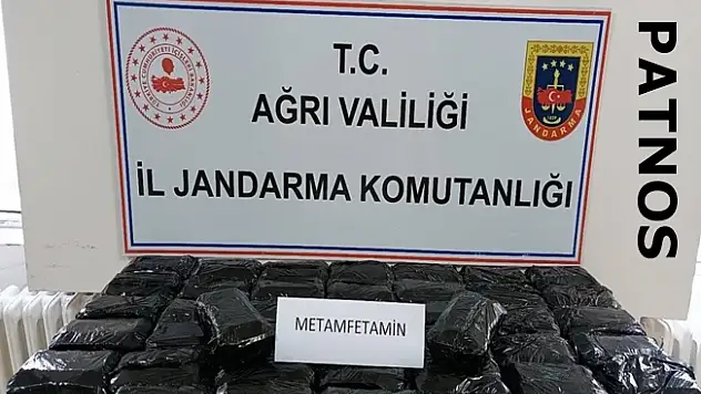 Patnos'ta 44 kilo metamfetamin ele geçirildi