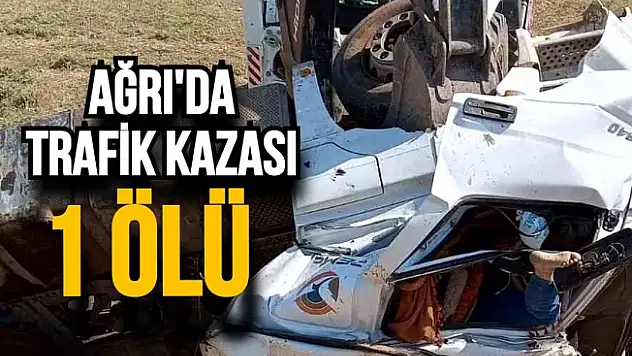 Ağrı'da trafik kazası: 1 ölü