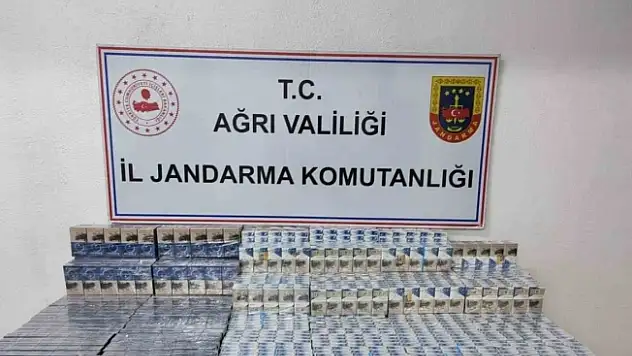 Ağrı'da gümrük kaçağı sigara yakalandı