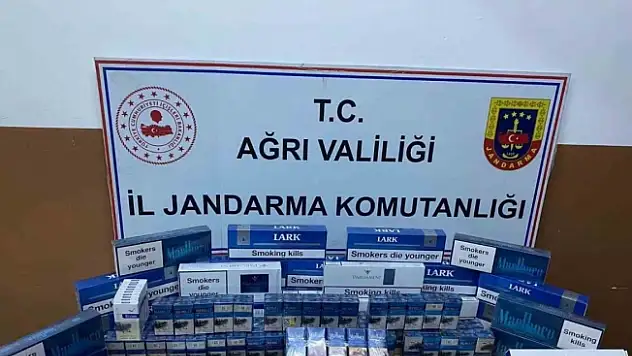 Ağrı'da kaçak yakıt ve sigara ele geçirildi