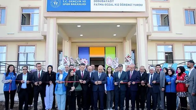 Doğubayazıt'ta Fatma Gozal Kız Öğrenci Yurdu açıldı