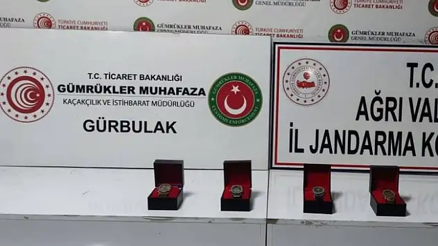 Ağrı'da gümrük kaçağı saat ele geçirildi