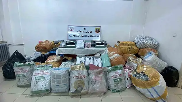 Doğubayazıt'ta 638 bin TL değerinde gümrük kaçağı malzeme ele geçirildi