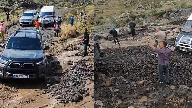 Ağrı Dağı'nda sel felaketi: Dağcılar ve turistler mahsur kaldı