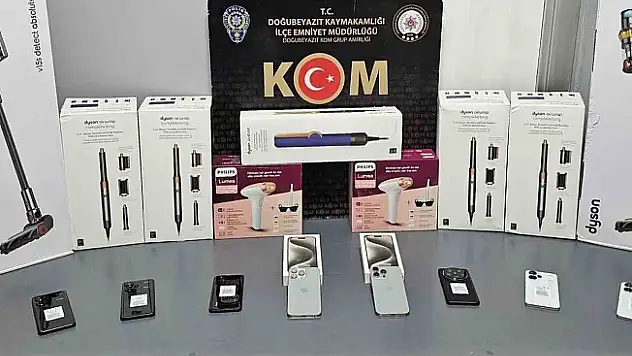 Ağrı'da 500 bin TL değerinde gümrük kaçağı malzeme ele geçirildi