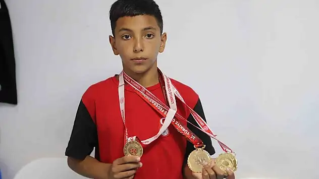 12 yaşındaki Ağrılı sporcu, 3. Türkiye şampiyonluğuna ulaştı