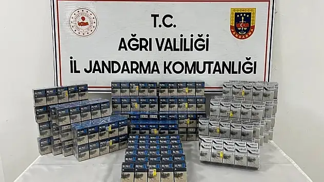 Ağrı'da Yol Kontrol Uygulamasında Kaçak Sigara Operasyonu