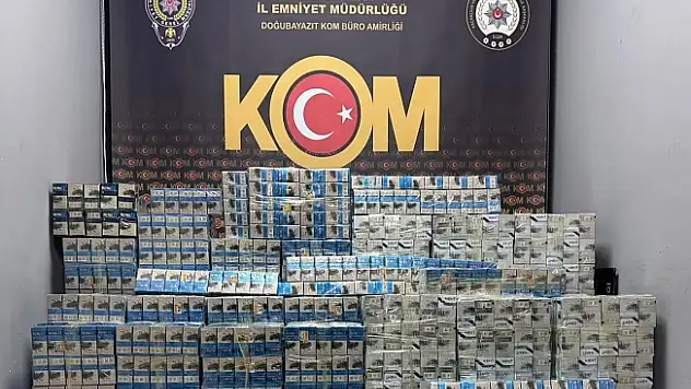 Ağrı'da Kaçak Sigara Operasyonu: 7.950 Paket Ele Geçirildi