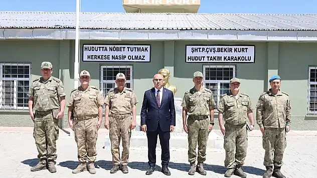 Vali Mustafa Koç'tan Sınır Karakoluna Moral Ziyareti
