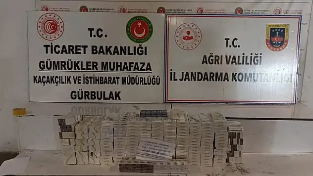 Ağrı'da Kaçak Sigara Operasyonu: 4 Bin 450 Paket Ele Geçirildi