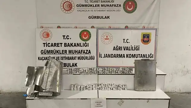 Ağrı Gürbulak Gümrük Sahası'nda 11 Kilo 633 Gram Eroin Ele Geçirildi