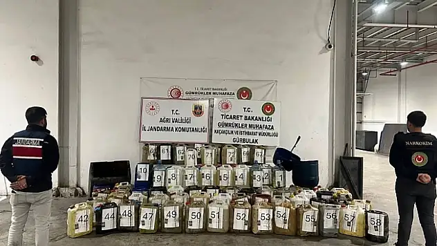 Ağrı'da 1 Ton 167 Kilogram Sıvı Metamfetamin Ele Geçirildi: 3 Gözaltı
