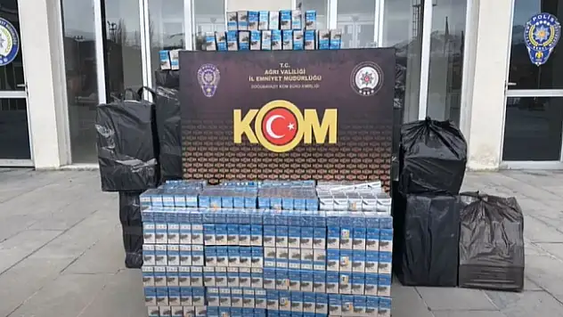Ağrı'da Kaçak Sigara Operasyonu: 10 Bin Paket Ele Geçirildi