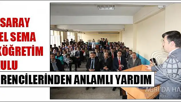 AKSARAY ÖZEL SEMA İLKÖĞRETİM OKULU ÖĞRENCİLERİNDEN ANLAMLI YARDIM