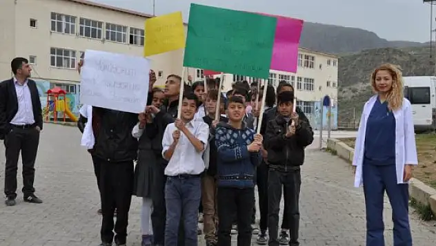 Çukurca'da obeziteye karşı farkındalık yürüyüşü