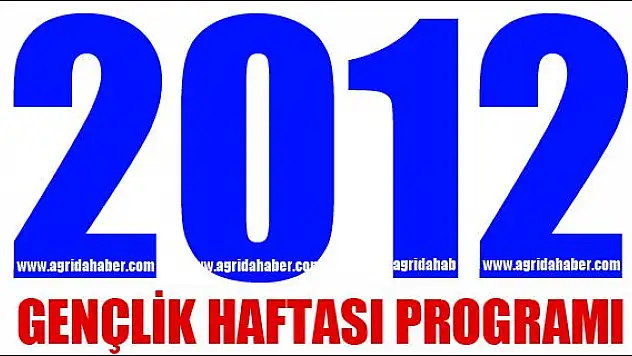 2012 GENÇLİK HAFTASI PROGRAMI