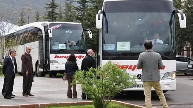 Tunceli'den 80 üniversite öğrencisi Çanakkale'ye gitti