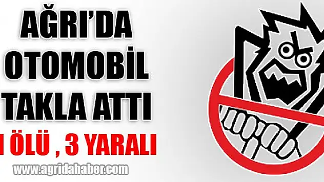 Ağrı'da otomobil takla attı: 1 ölü, 3 yaralı
