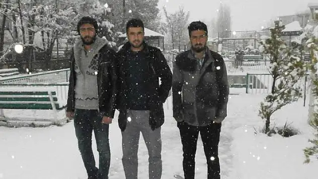 Gürpınar'da kar yağışı