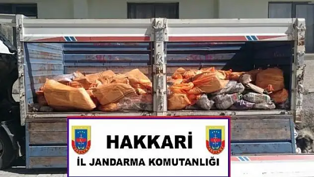 Hakkari'de kaçak çay operasyonu