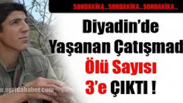 Diyadin'de ki Çatışmada Ölü Sayısı 3'e Çıktı