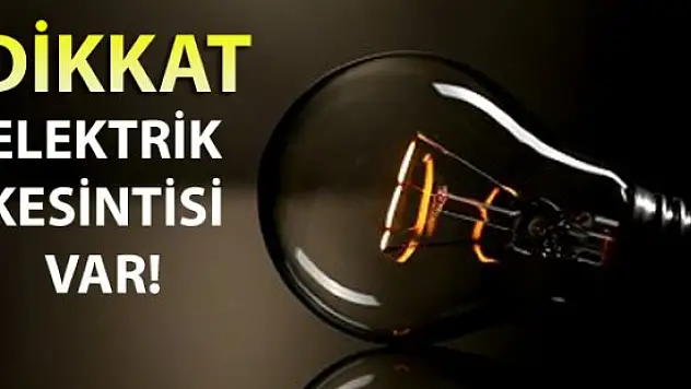 İstanbul'lular Dikkat ! Elektrik Kesintisi Var