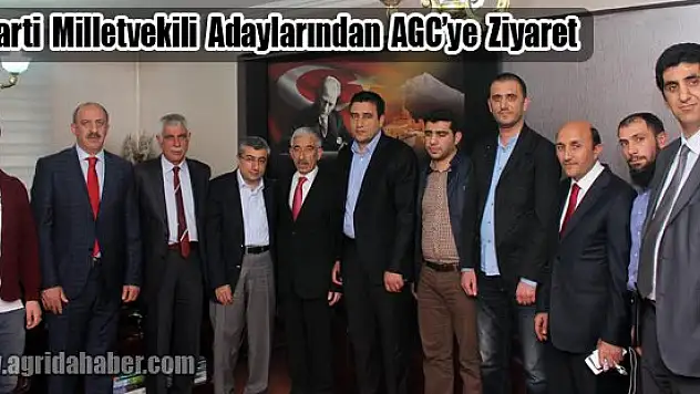 Ak Parti Milletvekili Adayları Ağrı Gazeteciler Cemiyetini Ziyaret Etti