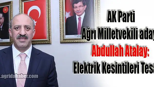 AK Parti Ağrı Milletvekili adayı Atalay: Elektrik Kesintileri Tesadüf