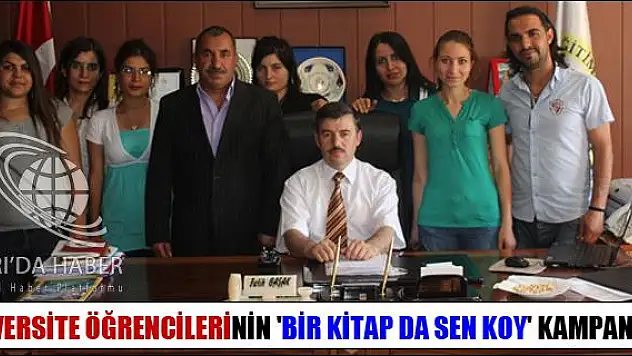 ÜNİVERSİTE ÖĞRENCİLERİNİN BİR KİTAP DA SEN KOY KAMPANYASI
