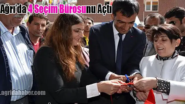 HDP Ağrı'da 4 Seçim Bürosunu Açtı