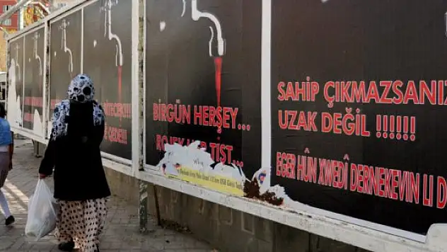 Van'da 'bilbord' tepkisi