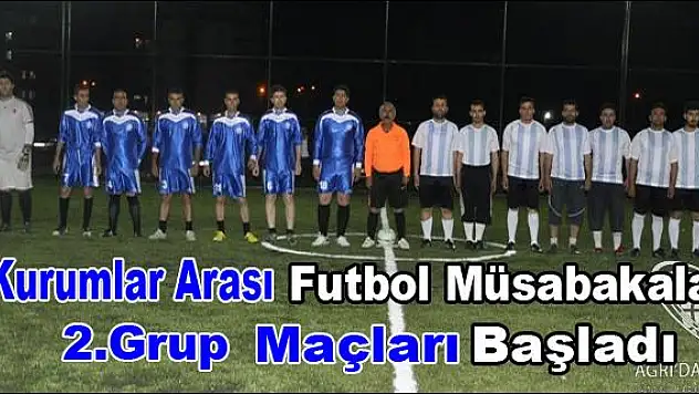 4.Kurumlar Arası Futbol Müsabakası 2. Grup Maçlarının Heyecanı Başladı
