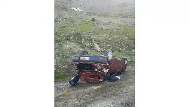 Malatya'da otomobil devrildi: 1 ölü, 1 yaralı