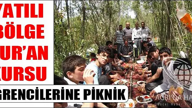 YATILI BÖLGE KUR AN KURSU ÖĞRENCİLERİNE PİKNİK