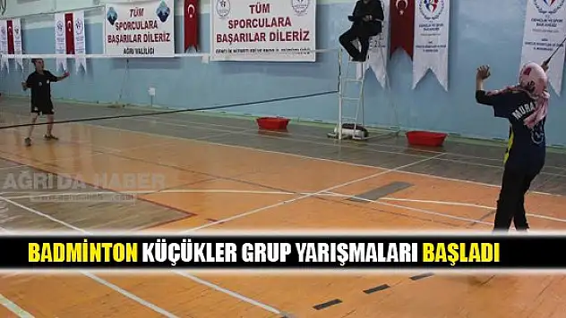 Badminton Küçükler Grup Yarışmaları Başladı