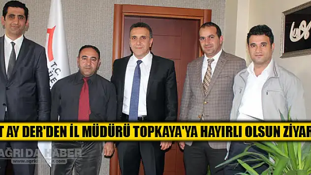 Yurt Ay Der'den İl Müdürü Topkaya'ya Hayırlı Olsun Ziyareti
