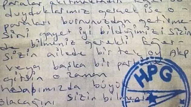 PKK'dan vatandaşa Metkupla oy tehdidi