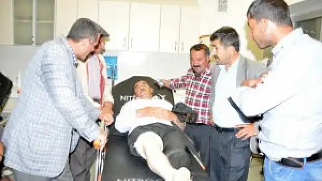 Yılanın ısırdığı kişi tedavi altına alındı