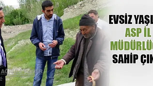 Evsiz Yaşlıya Asp İl Müdürlüğü Sahip Çıktı