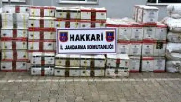 Hakkari'de 8 ton çay ele geçirildi