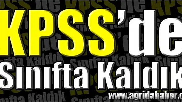 KPSS DE SINIFTA KALDIK